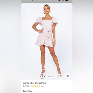 Princess Polly Annie Mini Dress in Pink